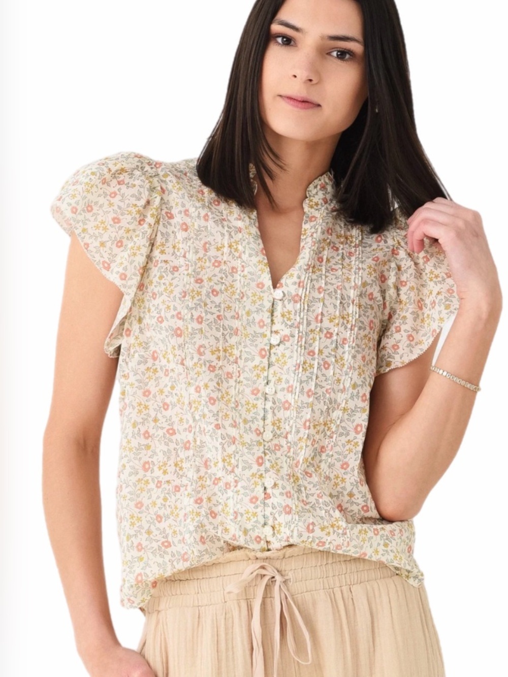 Trovata Birds of Paradise – Cate Blouse Ivy 🌸 | Size M